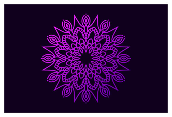 Download Gradient Colorful Isolated Mandala - Isolated Collection